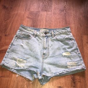 High waisted mom short